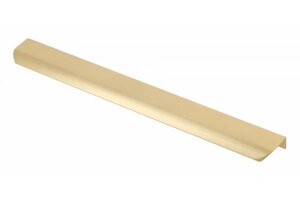 Ручка мебельная алюминиевая HEXA 320мм/360мм, светлое брашированное золото