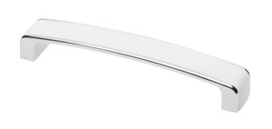 Ручка MONZA 160 мм, хром-белая