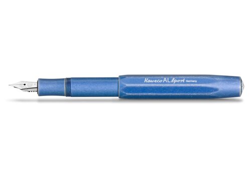 Ручка перьевая Kaweco AL Sport Stonewashed EF 0,5 мм, чернила синие, корпус синий