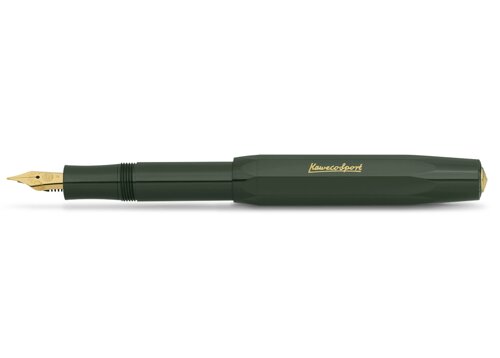 Ручка перьевая Kaweco CLASSIC Sport EF 0,5 мм, чернила синие, корпус зеленый