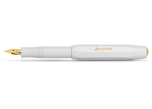 Ручка перьевая Kaweco CLASSIC Sport M 0,9 мм, чернила синие, корпус белый