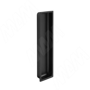 Ручка-раковина врезная, для раздвижных дверей, черный матовый (SH. 04.121. BLM)