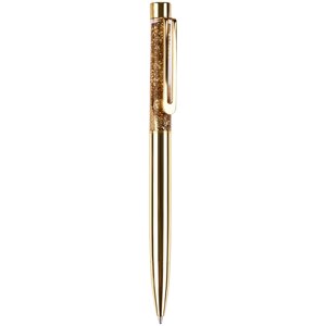 Ручка шариковая автоматическая MESHU "Gold sand" синяя, 1,0 мм