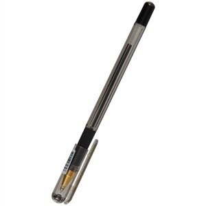 Ручка шариковая черная MC Gold 0,7мм, чернила на масл. основе, грип., MunHwa