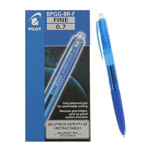 Ручка шариковая Pilot "Super grip" 0,7 мм, синяя