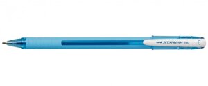 Ручка шариковая Uni Jetstream SX-101-07FL, 0,7 мм, синяя, цвет корпуса: голубой