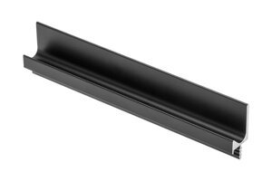 Ручка врезная "L" L-3,5м, черный матовый