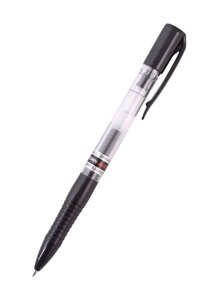Ручки гел. автом. CROWN (AJ-3000N) черный 0,7 мм резин. грип пластик