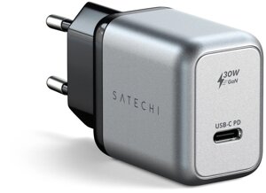 Сетевое зарядное устройство Satechi USB-C, 30 Вт серый космос