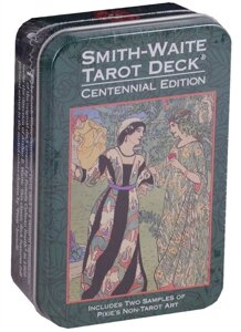 Smit Waite centennial desk Tarot in a Tin / Таро Уэйта-Смитт Памеллы (карты + инструкция на английском языке в жестяной коробке)