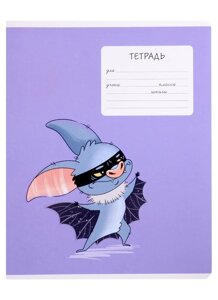 Тетрадь 24л лин. СУПЕР МЫШЬ выб. УФ-лак, мел. картон 190 г/м? ассорти