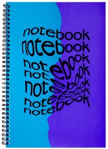 Тетрадь А4 80л кл. NOTEBOOK. 2 евроспираль, мел. картон, пантон. печать, выб. лак