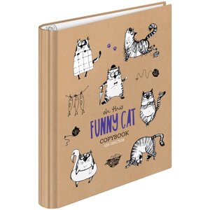 Тетрадь на кольцах 7БЦ, ArtSpace "Рисунки. Funny cats" А5 120 л, глянцевая ламинация