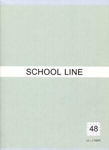 Тетради А4 48л кл. Basic line. Green мелов. картон, скрепка, офсет