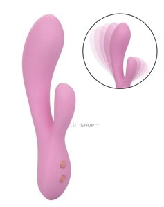 Ультрагибкий вибратор-кролик с фиксацией формы CalExotics Contour Zoie, розовый