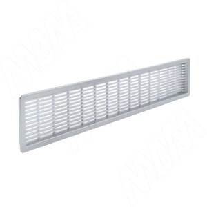 Вентиляционная решетка универсальная, 350x68 мм, пластик, алюм. серый (VG-2030 SL)