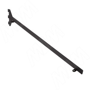 VERTIKO Полкодержатель наклонный для деревянной полки 18 мм, центральный, черный (VR50SR18CBL)