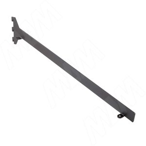 VERTIKO Полкодержатель наклонный для деревянной полки 25 мм, правый, графит (VR50SR25RGP)