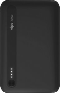 Внешний аккумулятор Vipe 10000 mAh, soft-touch черный