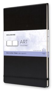 Записная книжка для акварели Moleskine "Folio" А4, обложка черная