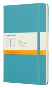 Записная книжка в линейку Moleskine "Classic" Large, 130х210 мм 240 стр, обложка голубая