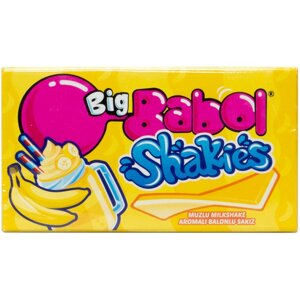 Жевательная резинка Perfetti Big Babol Shakies: банановый милкшейк