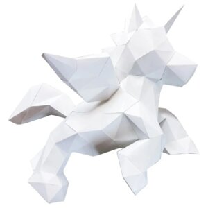 3D конструктор оригами набор для сборки полигональной фигуры "Пони-единорог"