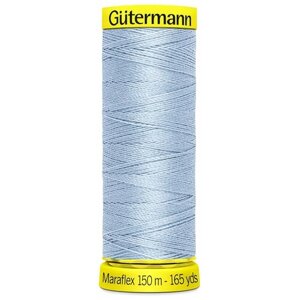 777000 Нить Gutermann Maraflex 120, для трикотажных материалов, 150м, 100% ПБТ, 5 шт (276 бледно-голубой)