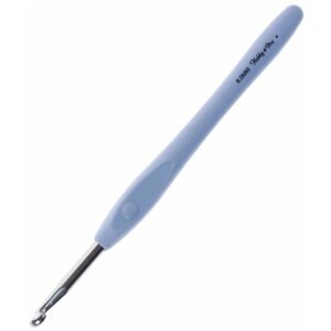 953600 Крючок для вязания с резиновой ручкой, 6мм, Hobby&Pro