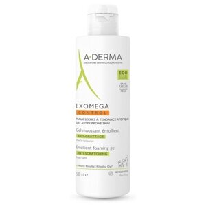 A-Derma EXOMEGA CONTROL Смягчающий пенящийся гель для сухой кожи, 500 мл