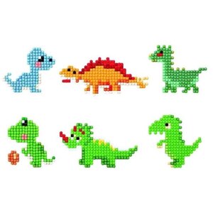 Алмазная мозаика наклейка для детей / Динозавры 3