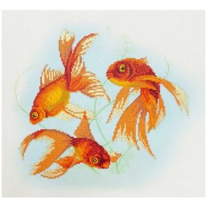 Алмазная мозаика Золотые рыбки, Фрея 35x40 см.