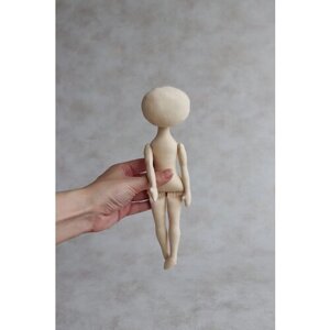 Ася, 18 см. Заготовка интерьерной куклы из текстиля для хобби, рукоделия, творчества