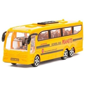 Автобус инерционный "Школьный", цвет желтый