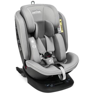 Автокресло JUNION Ebby группа 0+1/2/3 (0-36 кг), Isofix, тёмно-серый