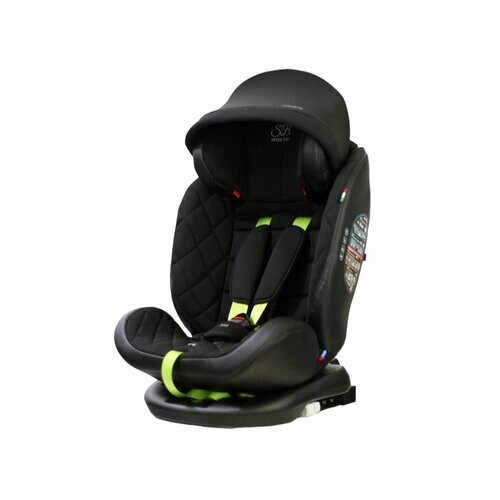 Автокресло поворотное группа 0123 (0-36) Sweet Baby Suburban 360 Isofix Black/Green