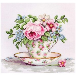 BA2321 Набор для вышивания 'Цветы в чайной чашке' 34*28 см, Luca-S