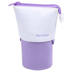 Berlingo Пенал-стакан, PM0906, белый/фиолетовый