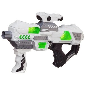 Бластер Junfa Space Weapon DQ-03430, 39.5 см, белый/зеленый