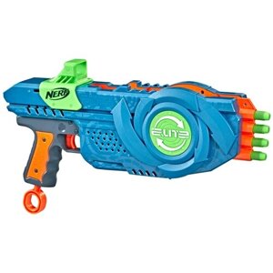 Бластер Nerf Elite 2.0 Flipshots Flip-8, голубой/оранжевый