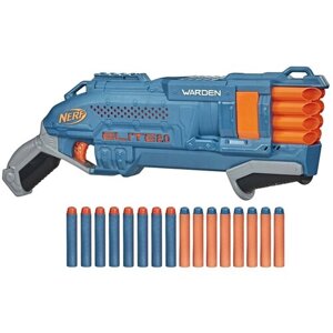 Бластер Nerf Elite 2.0 Warden E9959, 45.5 см, синий/оранжевый