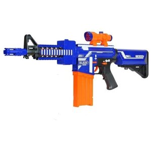 Бластер Zecong Toys Blase Storm (7054), 72 см, синий/оранжевый