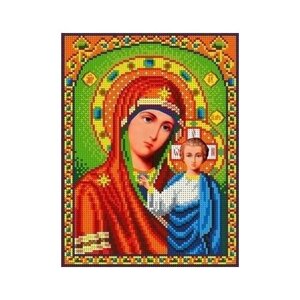 Богородица Казанская Рисунок на ткани 18х24,5 Каролинка ткби 4023/2