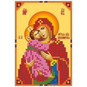 Богородица Владимирская Рисунок на ткани 7,9х11,6 Каролинка ткби 6016