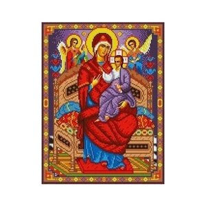 Богородица Всецарица Рисунок на ткани 35,5х27 Каролинка ткби 3011