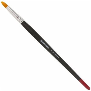 BRAUBERG синтетика №6, круглая, длинная ручка №6, черный