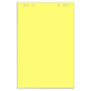 Бумага для флипчартов желтая пастель 68.0х98.0 20 лист. 80гр.