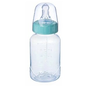 Бутылочка для кормления Mum&Baby детская классическая, 150 мл, от 0 месяцев, цвет бирюзовый