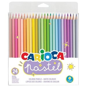 Carioca Карандаши цветные Pastel 24 цвета (43310) разноцветный