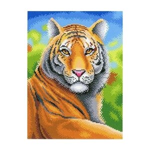 Царственный тигр Рисунок на канве 30х40см 27х20(40х30) МП-Студия СК-067 27х20(40х30) МП-Студия СК-067